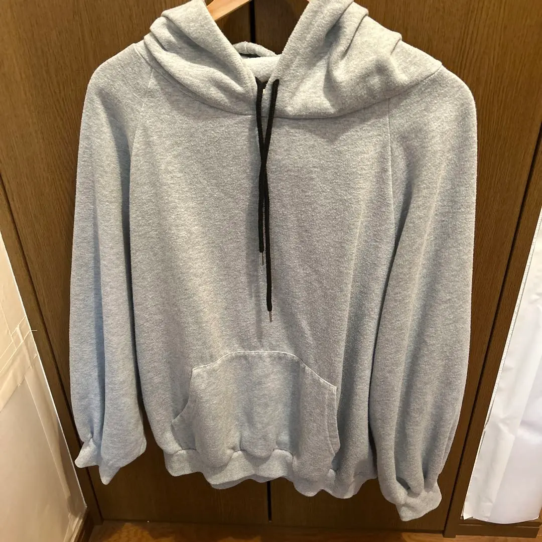 Thumbnail of Gray hooded parka, fleece-lined