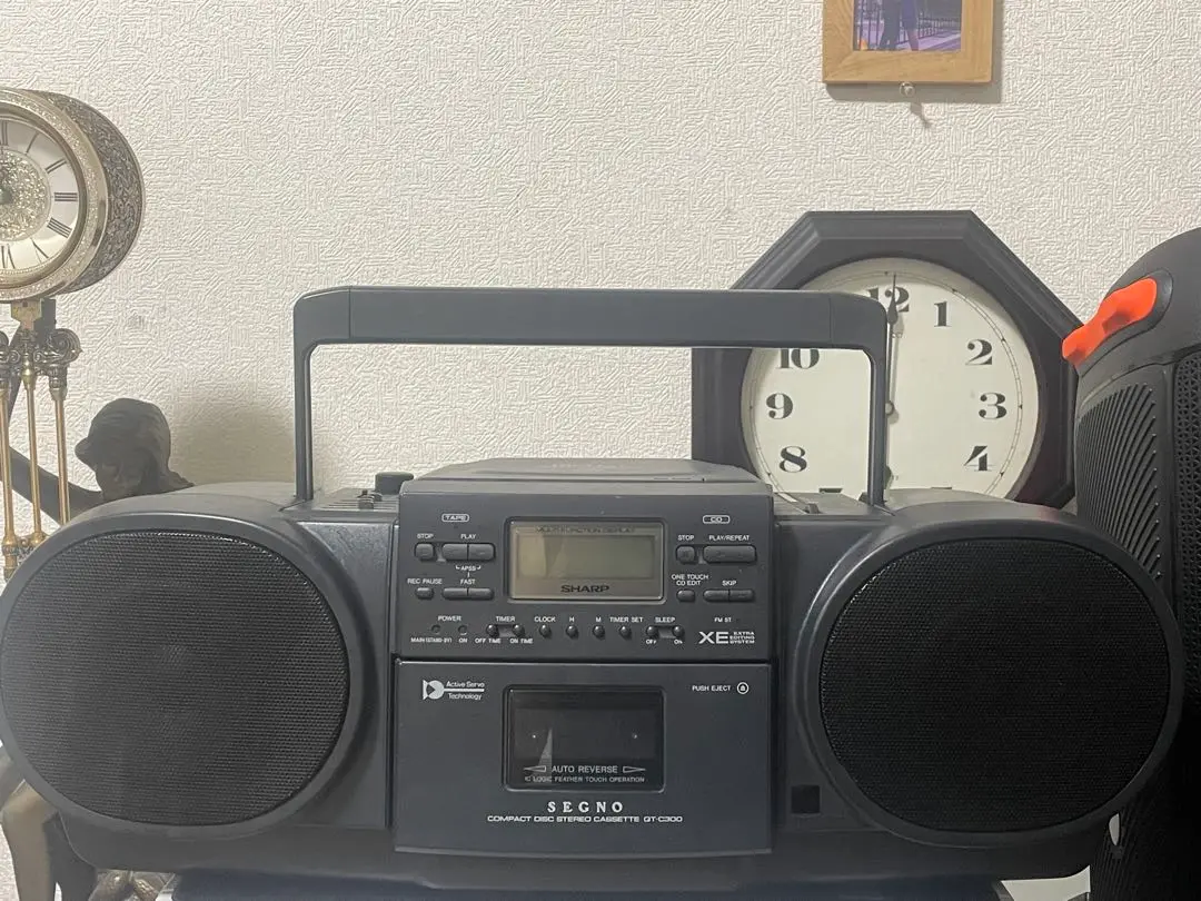 【動作美品】SHARP QT-C300-BR SEGNO CDラジカセ 稼動品☆シャープ ステレオカセット☆QT-C300 CD/カセット