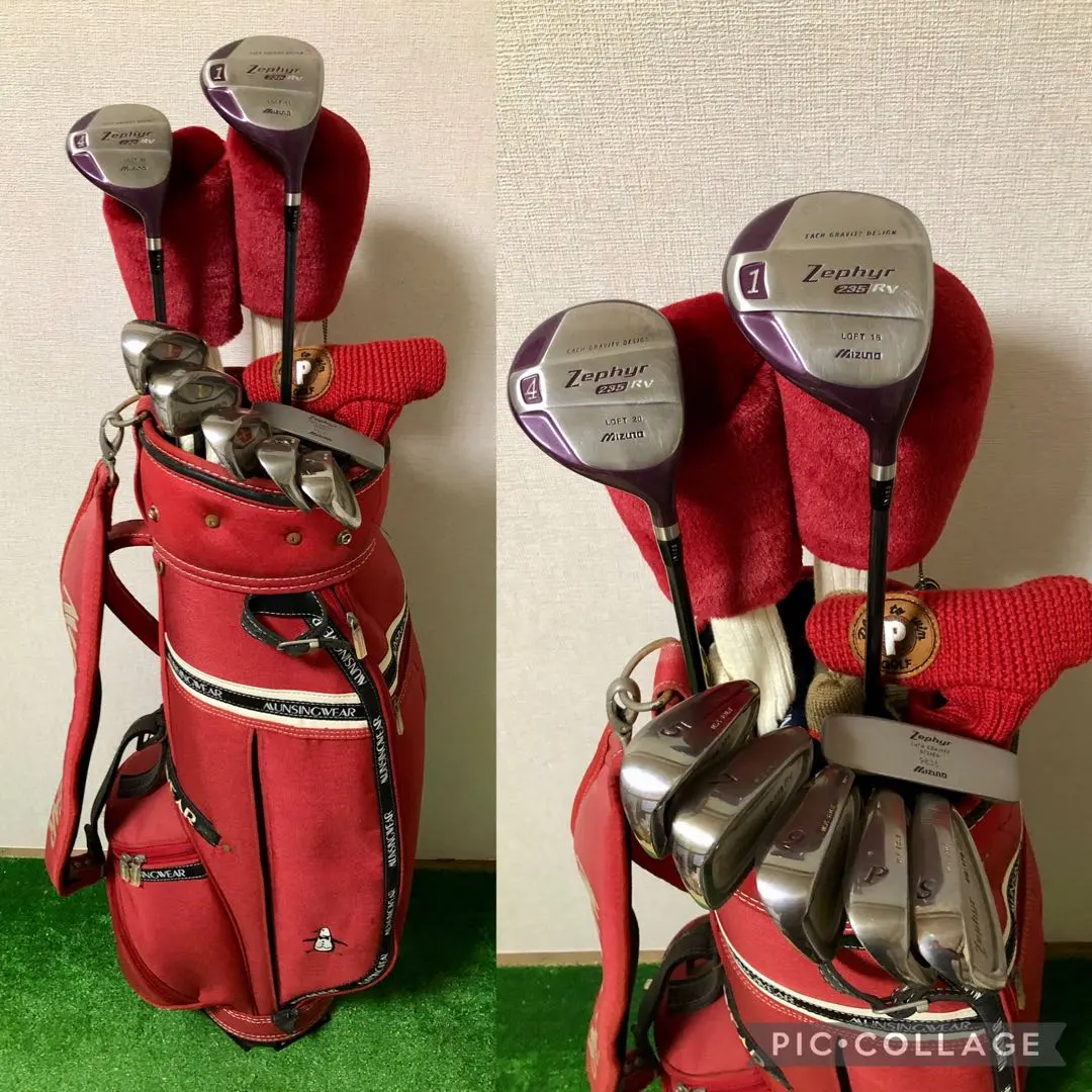 キャロウェイ ミズノ ゼファー 初心者 レディース ゴルフ クラブセット ハーフ 良品 ミズノ ゼファー レディース クラブセット 8本 フレックスL