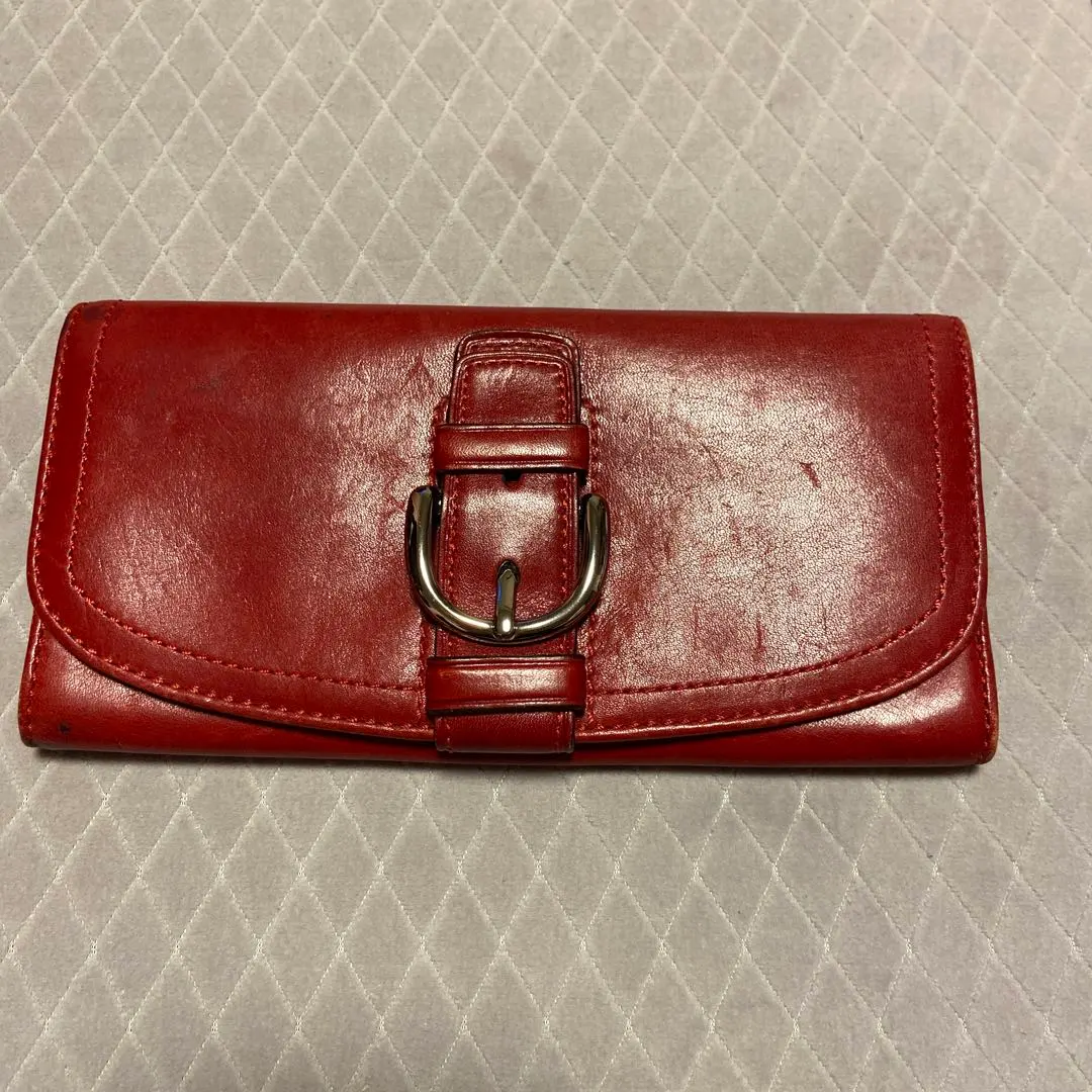 Thumbnail of Coach Leather Buckle Organizer Long Wallet