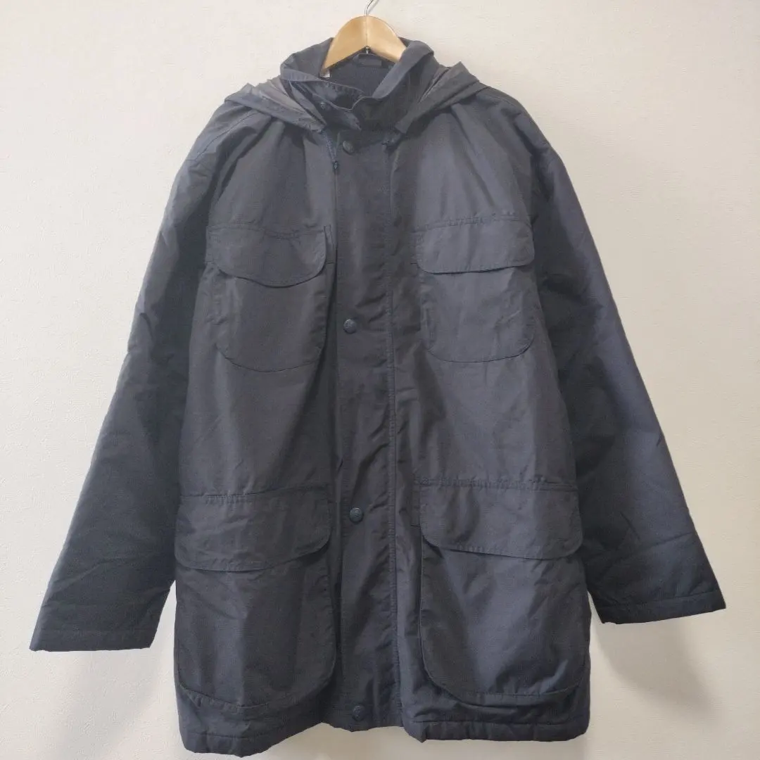 艾美吉諾·傑尼亞大衣 XL 黑色 連帽收納 Ermenegildo Zegna 的縮圖