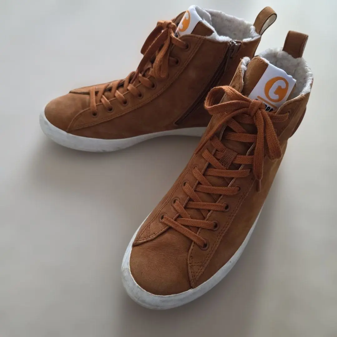 Thumbnail of Camper Mouton Fur Lined High-Cut Sneakers IMAR