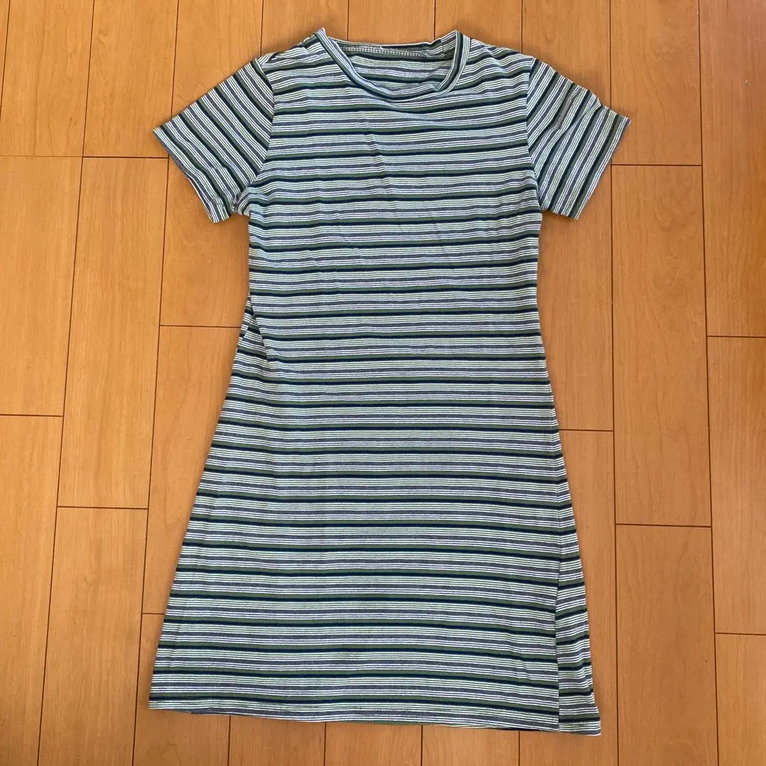 Thumbnail of Bordered one-piece dress ♡ Size S