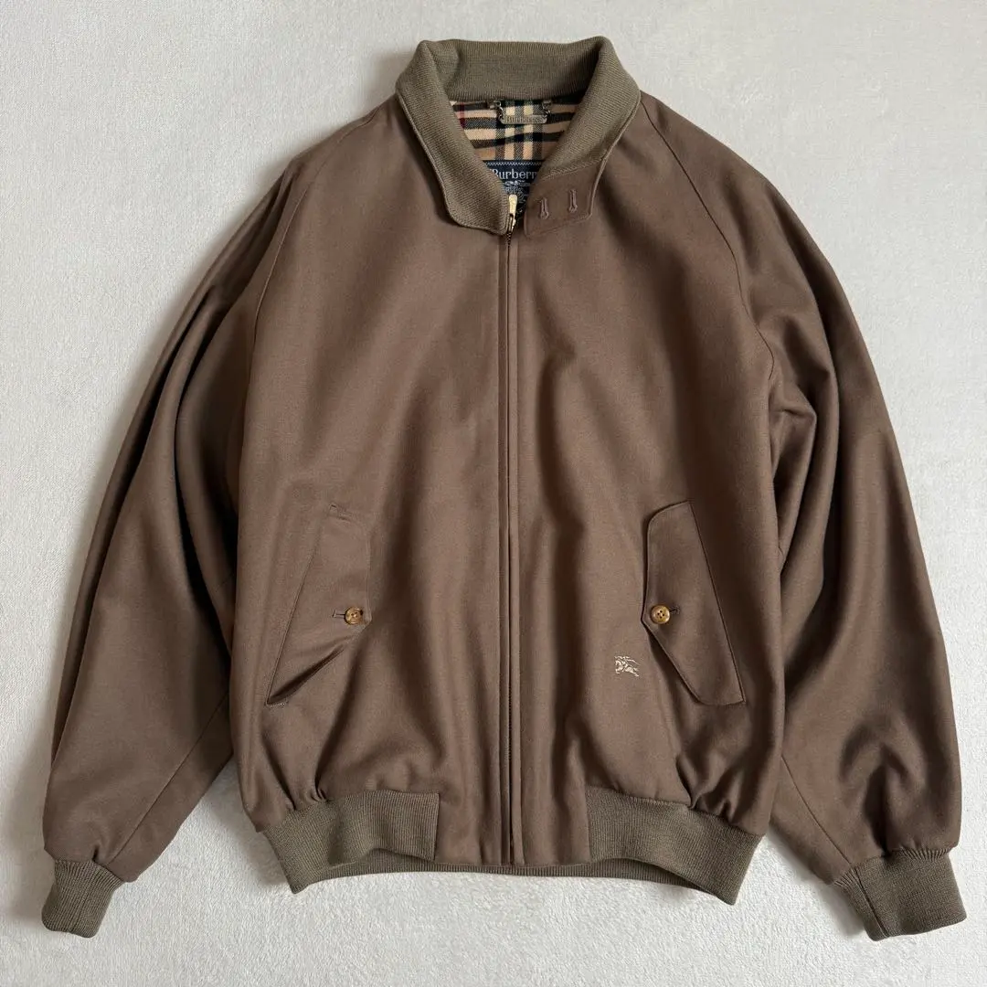 Burberrys 擺動外套 羊毛 棕色 古董 L 的縮圖