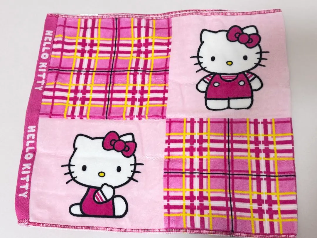 Thumbnail of New, unused set of 3 Hello Kitty face towels