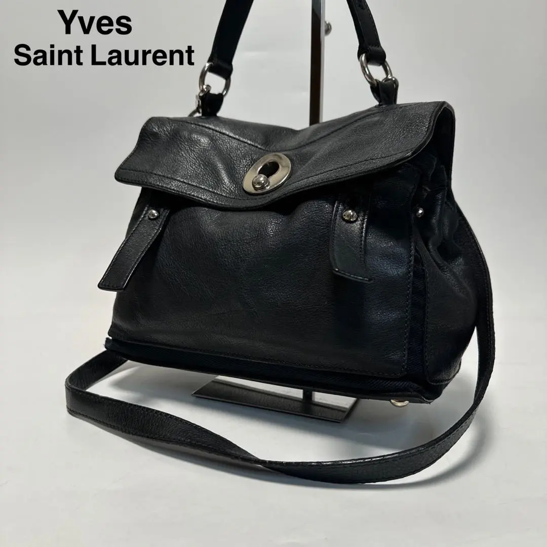 Thumbnail of YSL Yves Saint Laurent Muse Two Black Leather 2-way Shoulder Bag