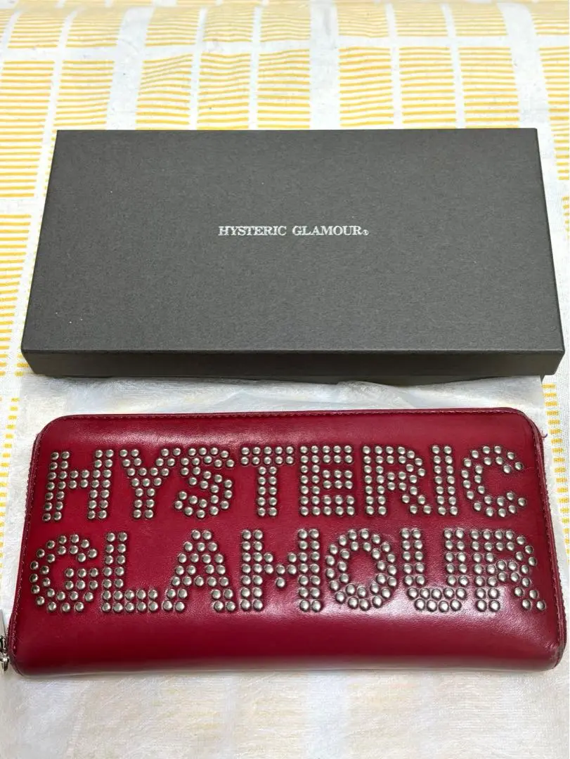 HYSTERIC GLAMOUR パッチワーク長財布 ロゴスタッズ ロングウォレット|HYSTERIC GLAMOUR WOMEN