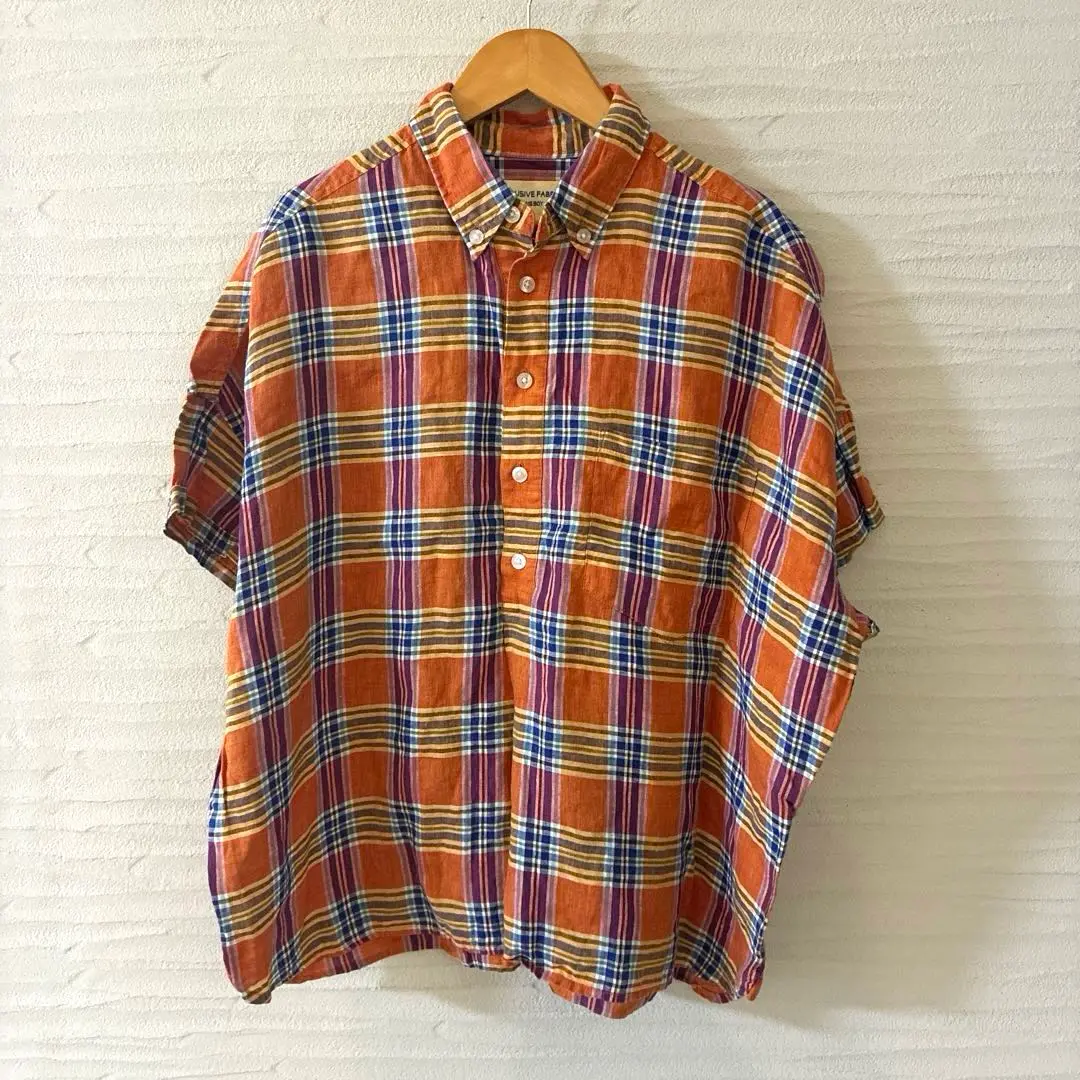 2025年最新】beams boy リネン チェック ボタンダウン シャツの