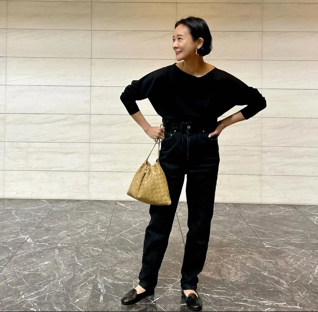 NEW淑女のロンT ネイビー・SLOANE×佐藤佳菜子さん別注 SLOANE tシャツ スタイリスト佐藤佳菜子 × Demi-Luxe BEAMS