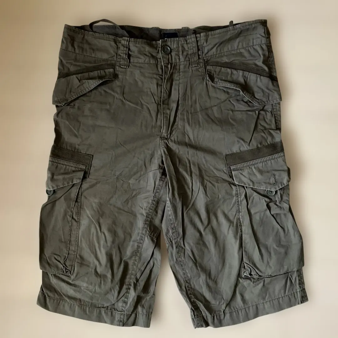 Thumbnail of GAP Half Pants Cargo Khaki Large M Longer Inseam Shorts