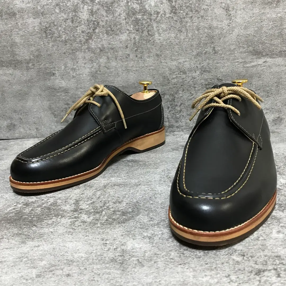 美品【バーバリー】Ｕチップ レザーシューズ BU1367♡ブラック 25.5 美品【バーバリー】Uチップ レザーシューズ BU1367♡ブラック