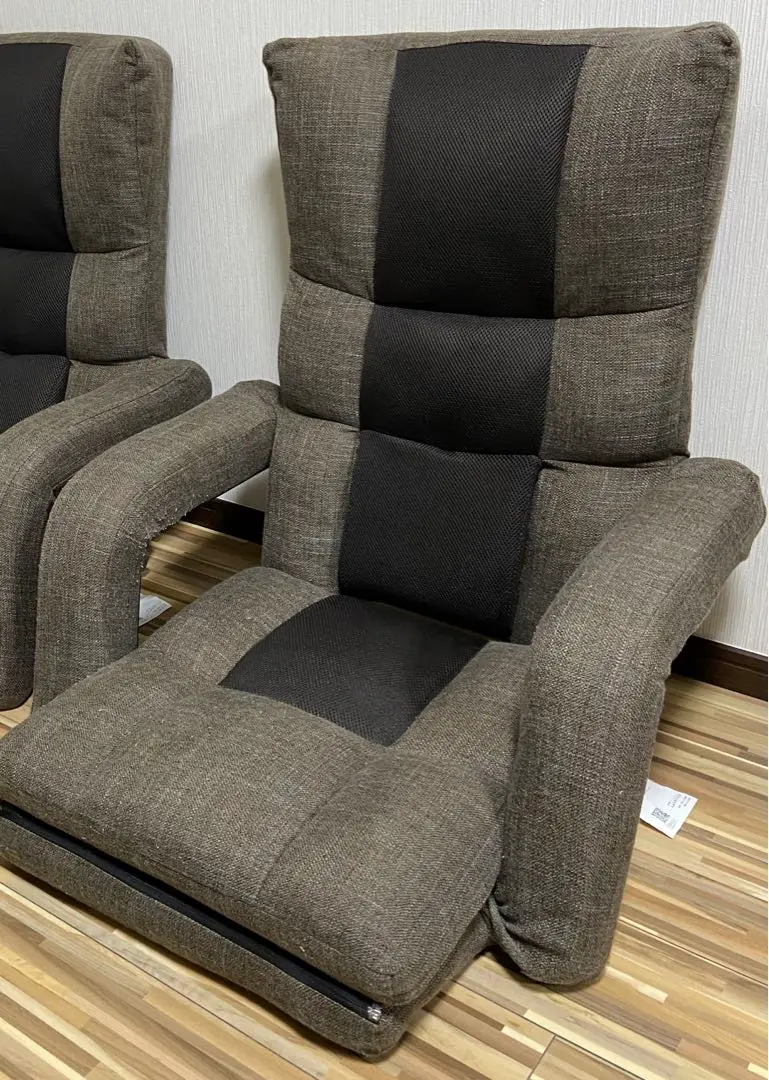 明光ホームテック 座椅子 木製　4台 明光ホームテック 腰サポートまごころ座椅子DX NZX-マルク GY