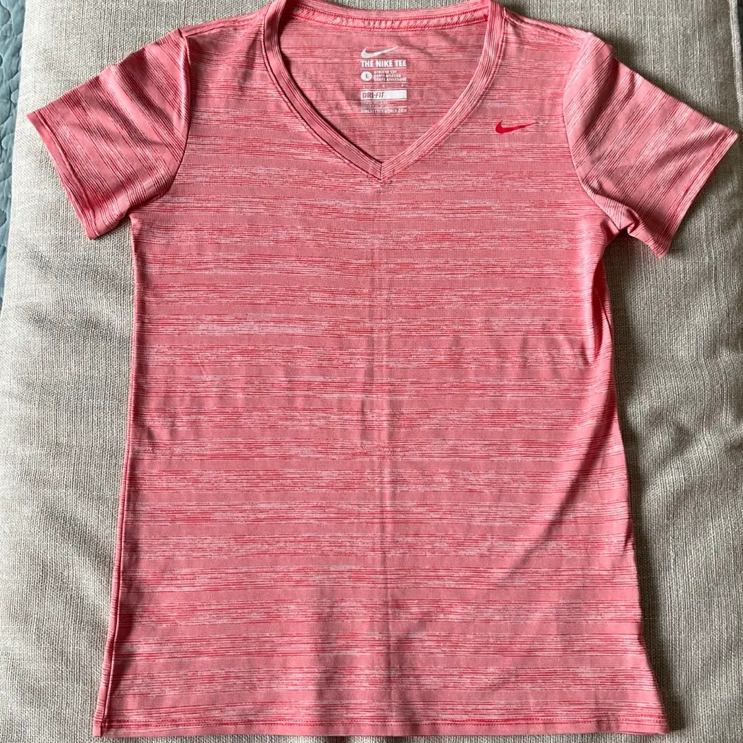 Thumbnail of NIKE DRI-FIT Short Sleeve Top, Orange/Red