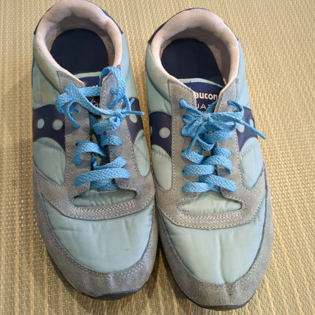 Thumbnail of Saucony sneakers, light blue/gray, USA size 9.5