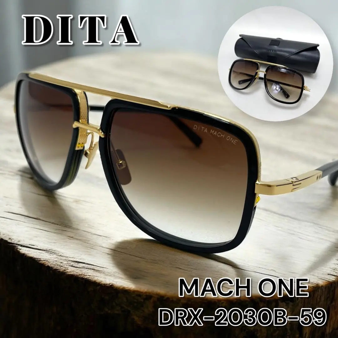 DITA ゴールドフレーム サングラス DITA ディータ FLIGHT フライト ティアドロップ サングラス