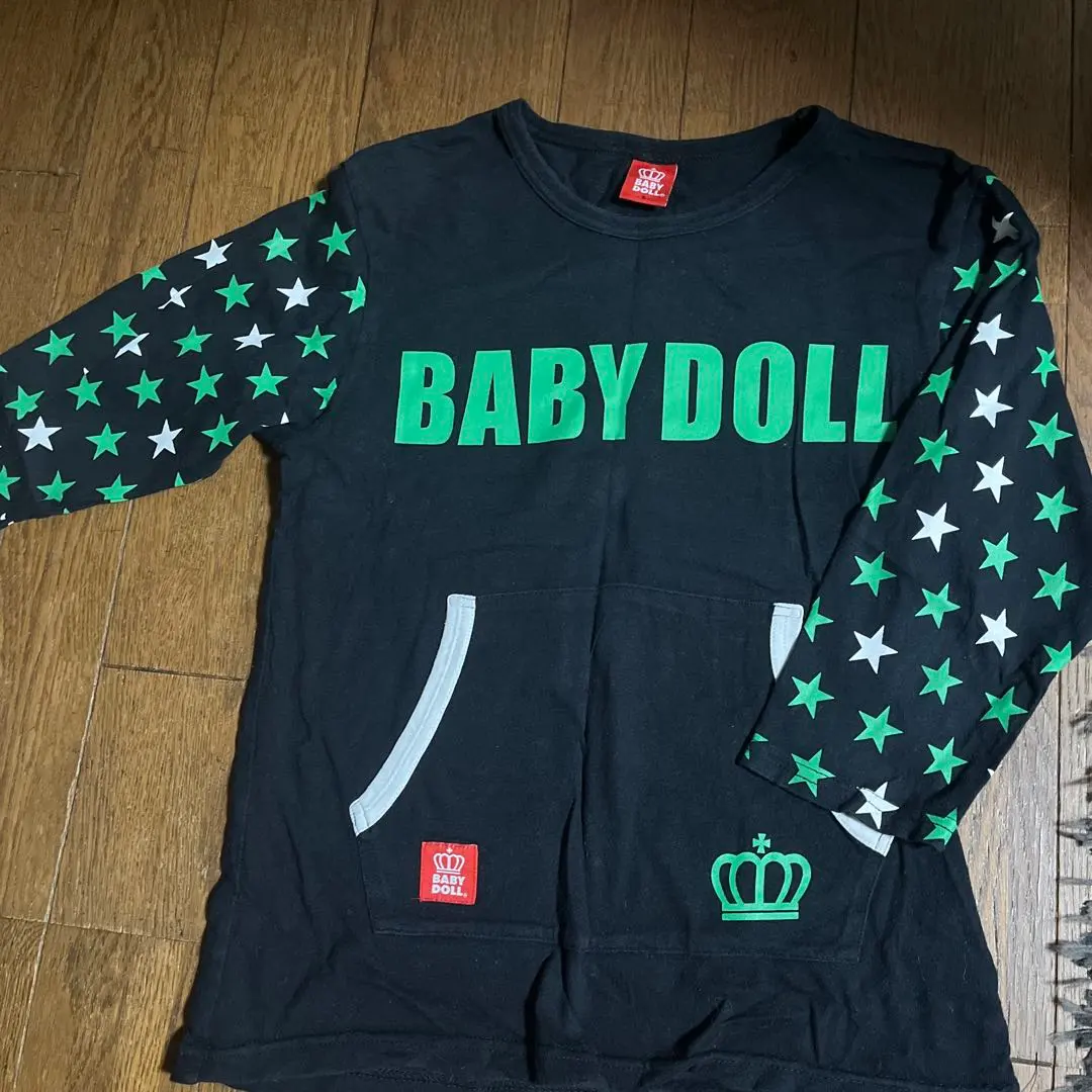 Thumbnail of BABY DOLL Star Pattern Long Sleeve Cut-and-Sew Top, Size S