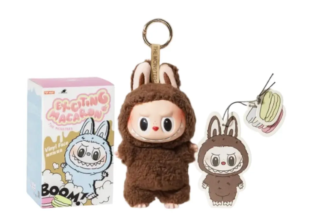 POPMART LABUBU マカロンぬいぐるみ シークレット　ココア 2025年最新】popMart labubu マカロンぬいぐるみ シークレット ココア