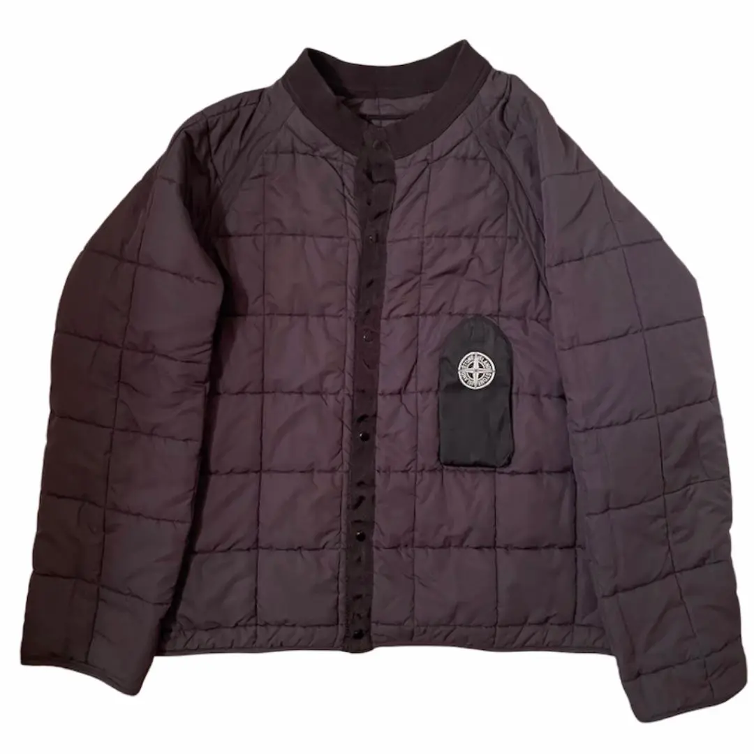 Stone Island 中綿 ジャケット リバーシブル キルティング Stone Island キルティングジャケット | ブラック | FARFETCH JP