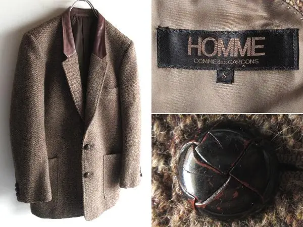 COMME des GARCONS HOMME //レザー カーコート　田中オム COMME des GARCONS HOMME】レザー カーコート 田中オム - メルカリ