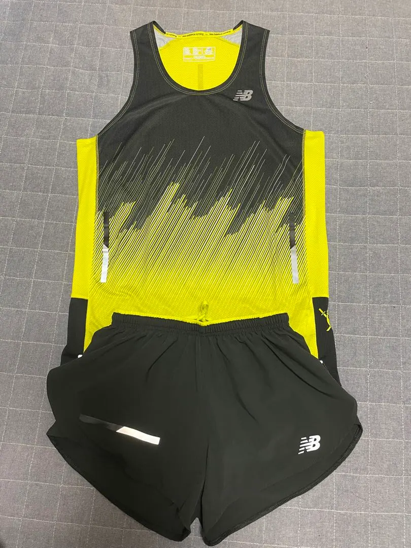 NB New Balance 陸上 HANZO 跑步運動服上下套裝 XS 的縮圖