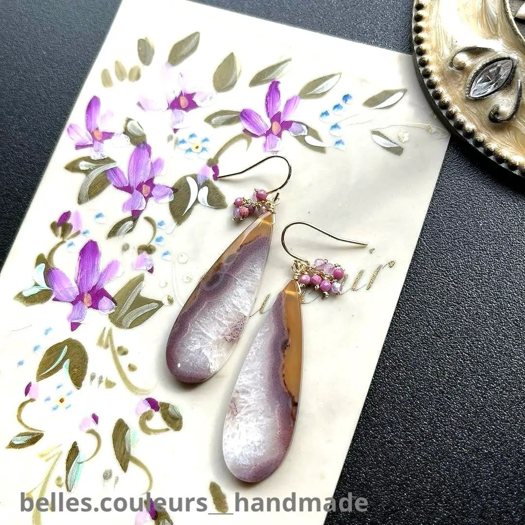 希少 ティモールアゲート ピアス 凛 RIN ボディピアス 16G 軟骨ピアス 悪魔 デビル ハート