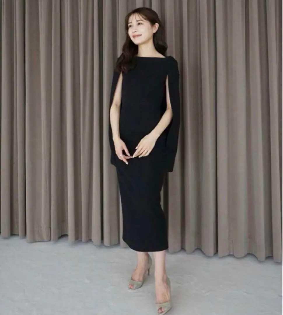 Laubeblanc Narrow line Cape Dress未使用 Narrow line Cape Dress – L'AUBE BLANC