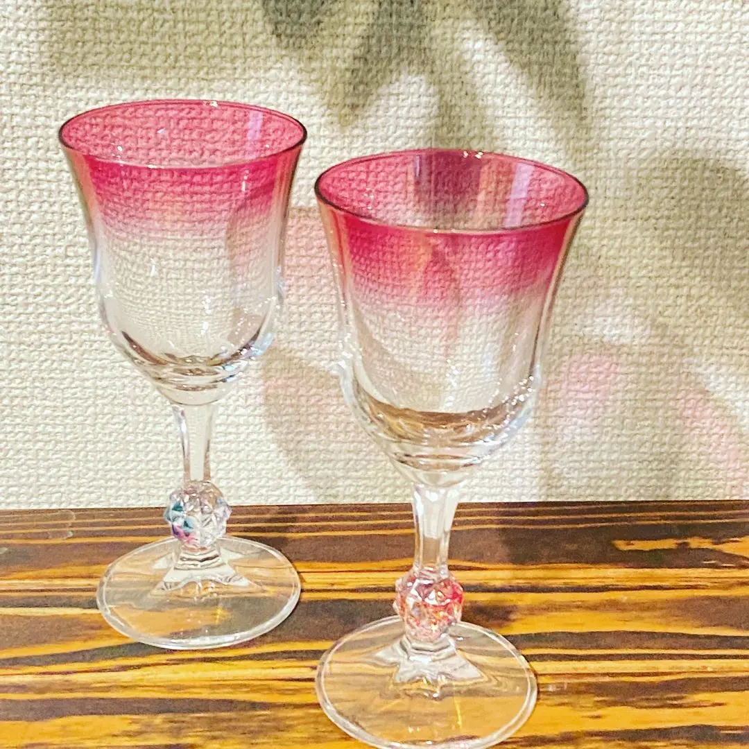 モヤ◆アデリアのワイングラス★キムタク「ロンバケ」使用★ルーマニア製★ モヤ様専用◇アデリアのワイングラス☆キムタク「ロンバケ」使用