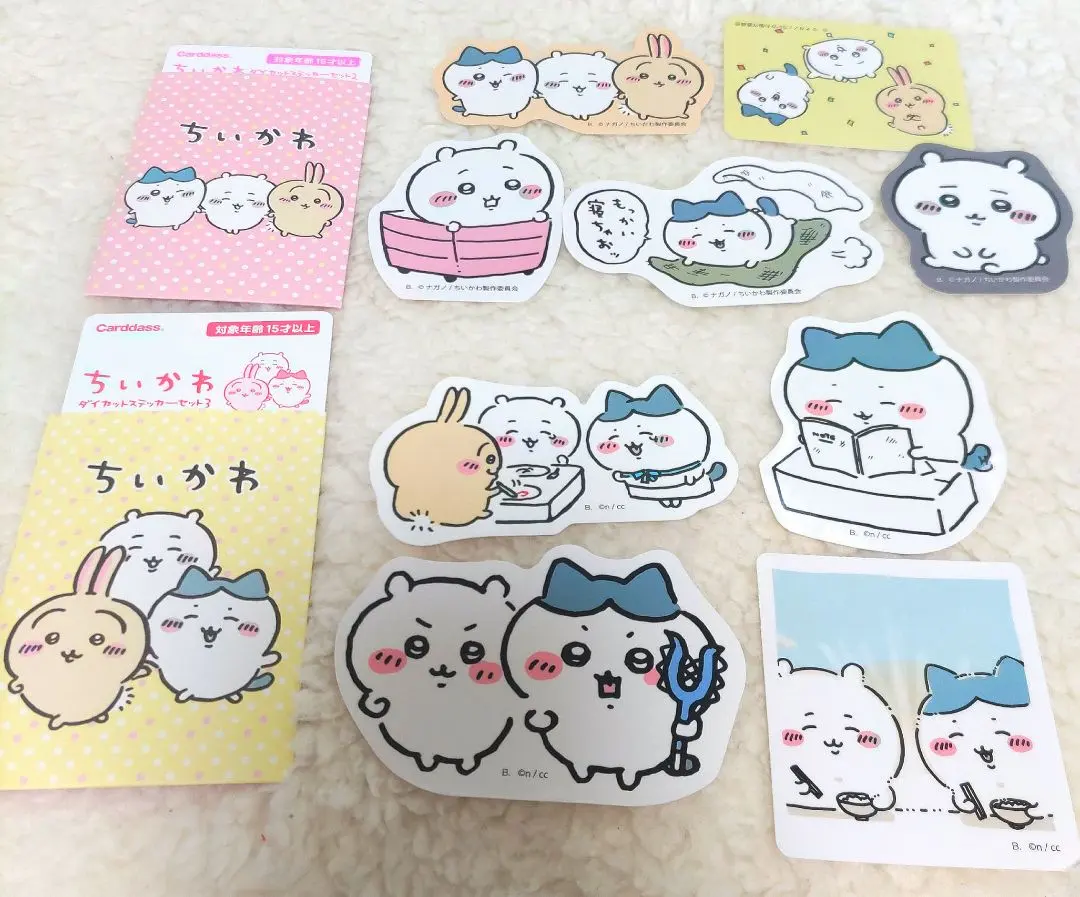Thumbnail of Chiikawa Die-Cut Stickers Carddass Hachiware (Bundle)