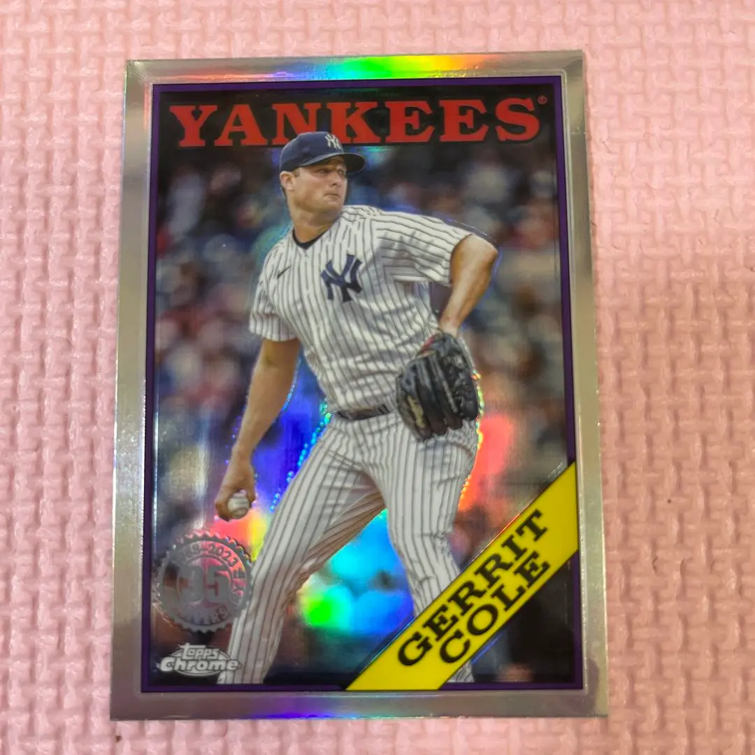 ゲリット・コール　25枚限定　topps now ヤンキース　実使用ボールカード ゲリット・コール 25枚限定 topps now ヤンキース 実使用ボール