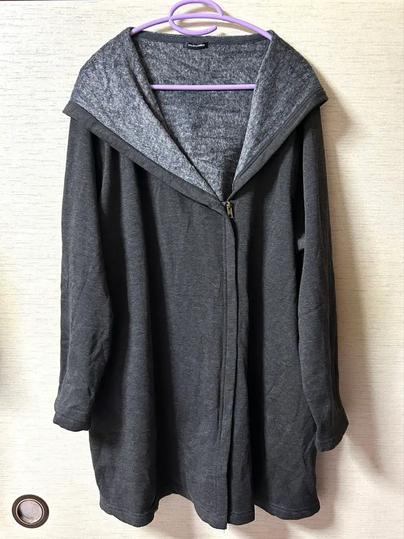 Thumbnail of [Price Reduced] Warm Fleece-Lined Zip-Up Hoodie, Plus Size 3L?4L