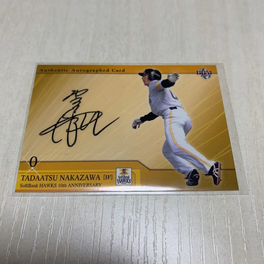 プロ実使用　硬式内野手グローブ　元中日ドラゴンズ　ホークス　仲澤忠厚　選手 プロ実使用 硬式内野手グローブ 元中日ドラゴンズ ホークス 仲澤