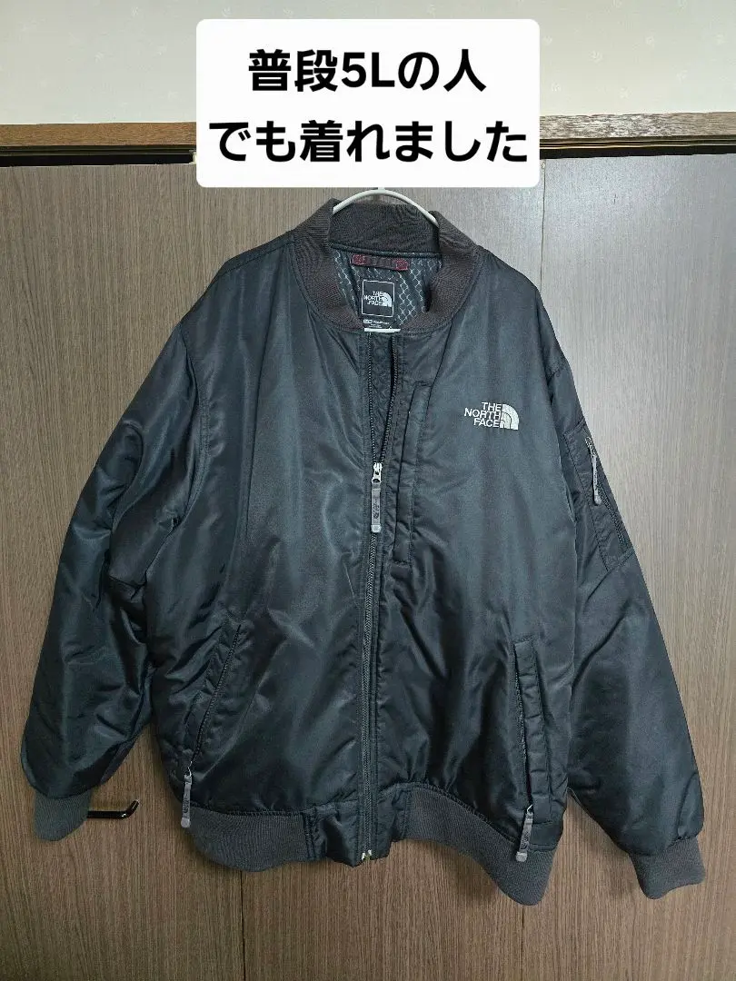 【希少】ノースフェイス MA-1 ジャケット カーキ×黒 アウター XL 希少】ノースフェイス MA-1 ジャケット カーキ×黒 アウター XL
