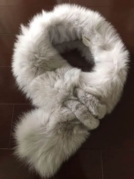 Thumbnail of Excellent condition! anySIS real fur muffler, fox gray