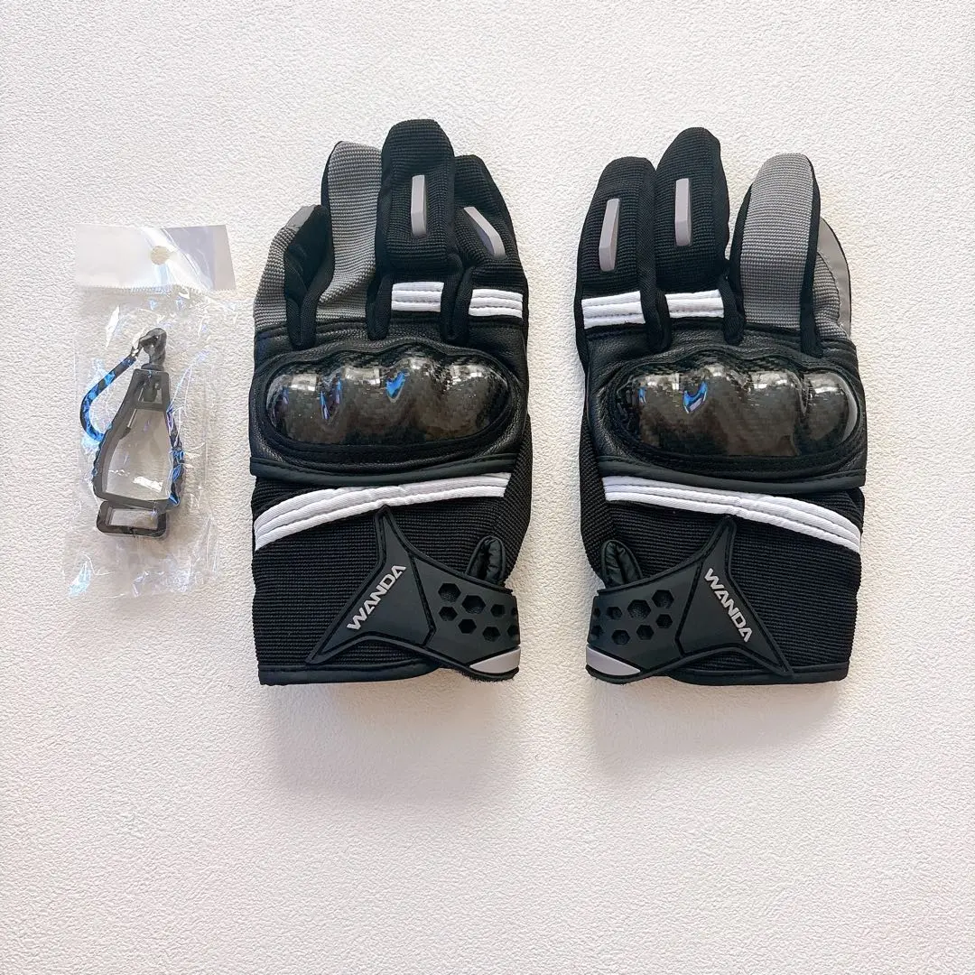 ✨現貨秒發✨ WANDA 機車手套 可觸控手機 L 尺寸 黑色 的縮圖