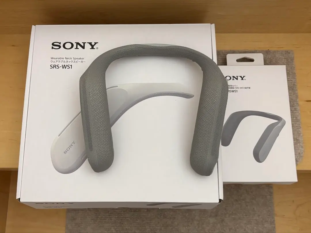 Sony ネックスピーカー グレー SRS-WS1 　別売カバー付 Sony ネックスピーカー グレー SRS-WS1 別売カバー付（楽天市場