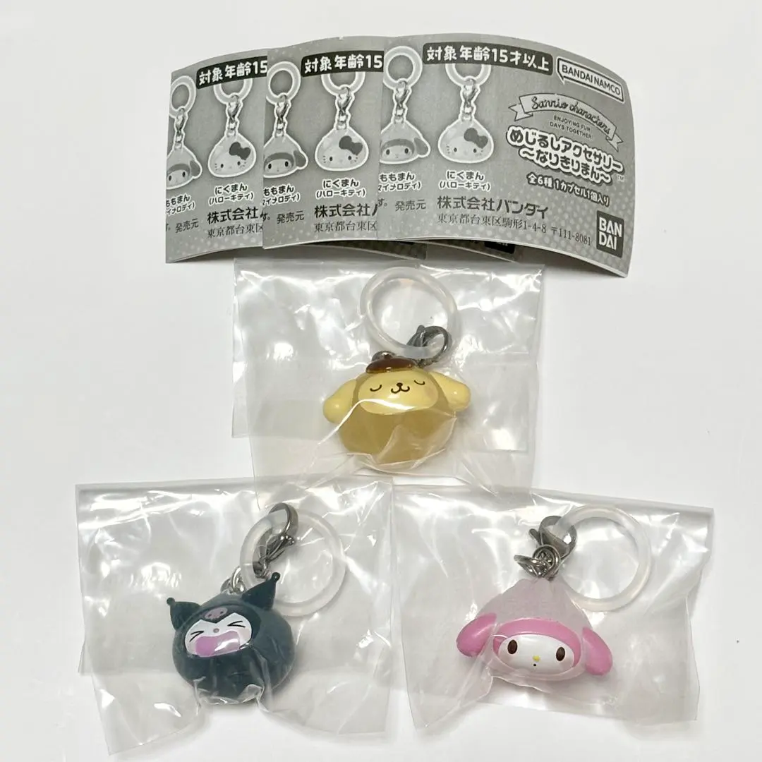 Thumbnail of Sanrio Character Transformation Man Badge Accessories - Set of 3