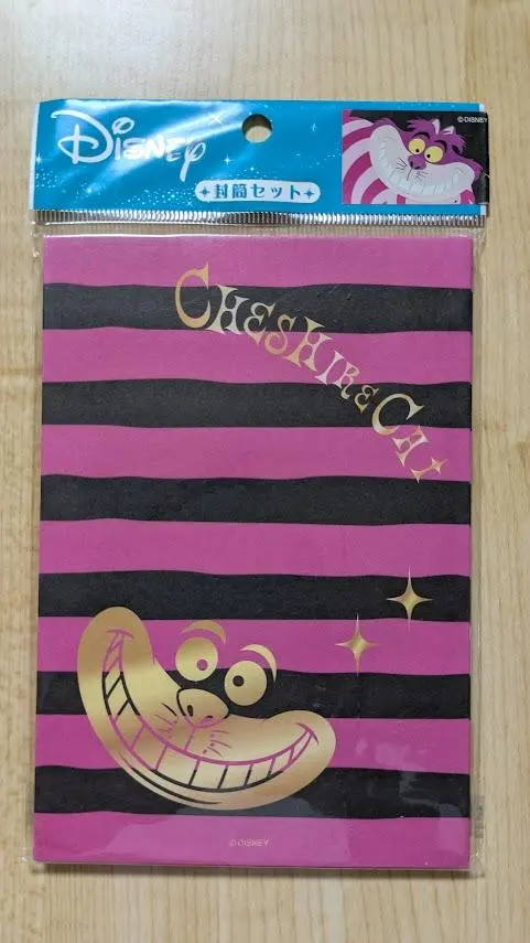 Thumbnail of Disney Alice in Wonderland Cheshire Cat Envelope Set - 10 Count