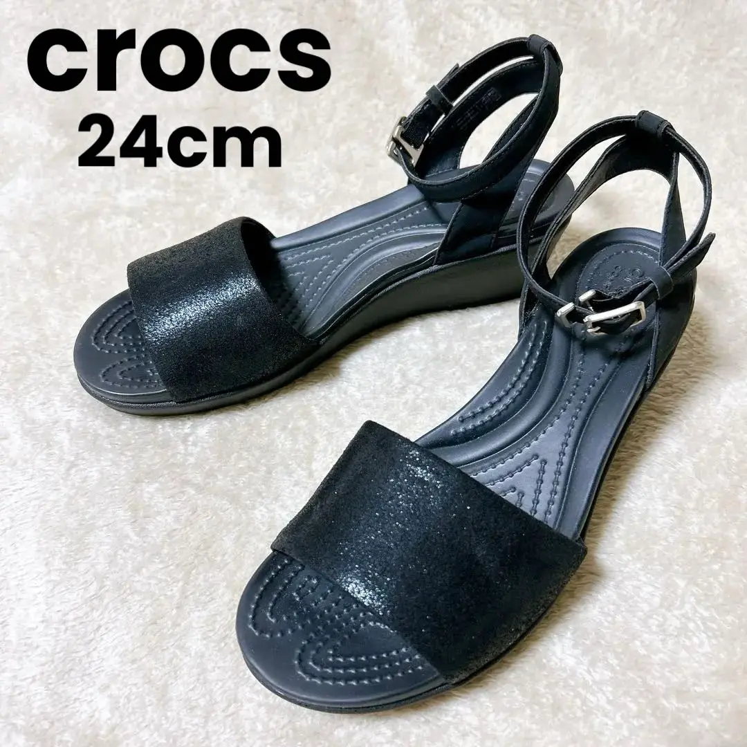 未使用品  クロックス  レイストラップ ウェッジ Ｗ6 希少 レア 新品 未使用級 クロックス レイ2 0 アンクルストラップ ウェッジ