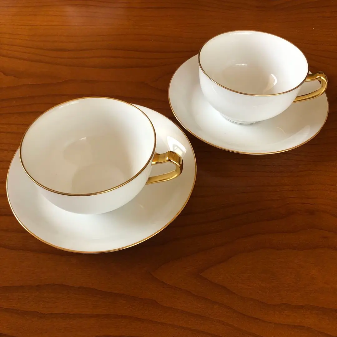 大倉陶器　カフェオレカップ　ペア 大倉陶園 【大倉陶園直営店】 The Okura 花鳥苑 カップ