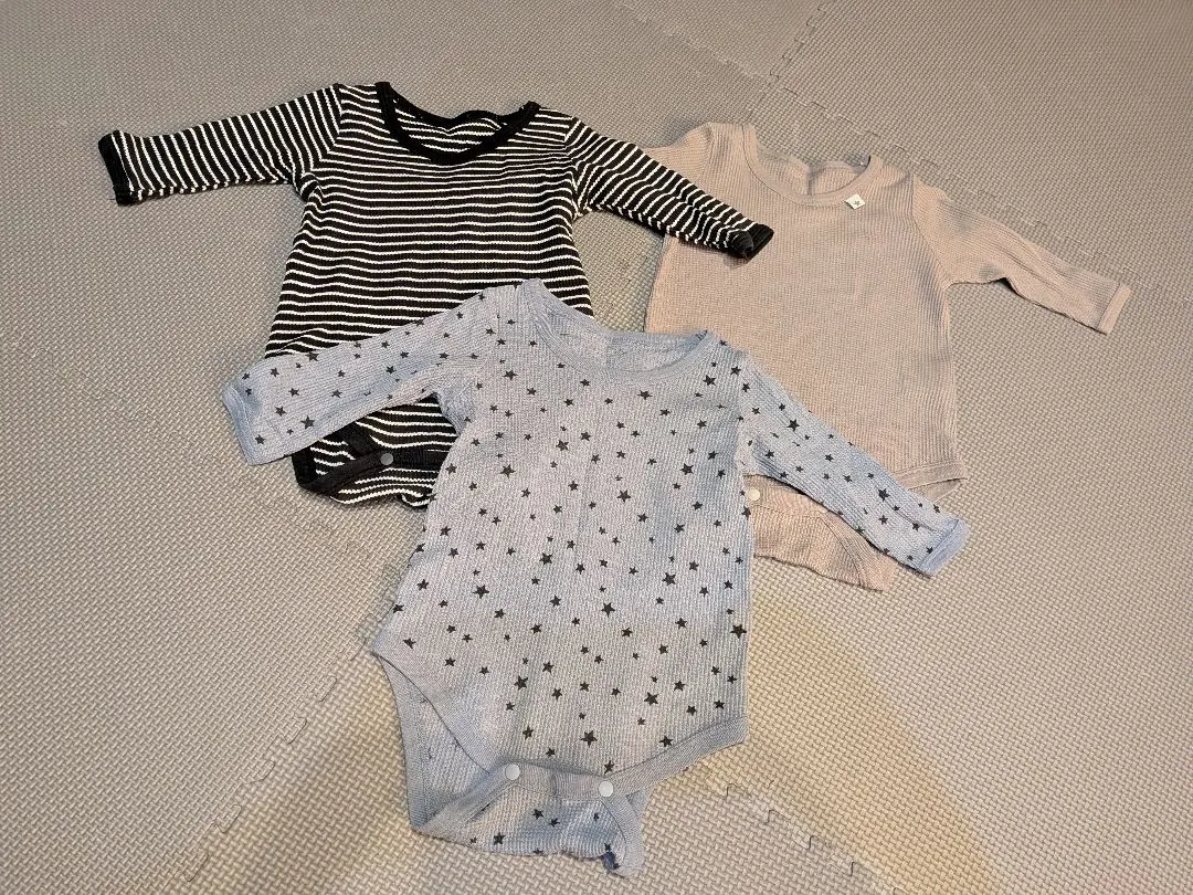 Thumbnail of Rompers and undershirts, 3-piece set, bulk sale, for boys