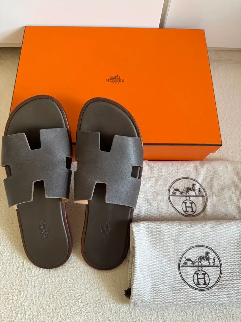 Hermes エルメス イズミール サンダル ブラック レザー 27cm相当 楽天市場】【中古】HERMES(エルメス) イズミール サンダル
