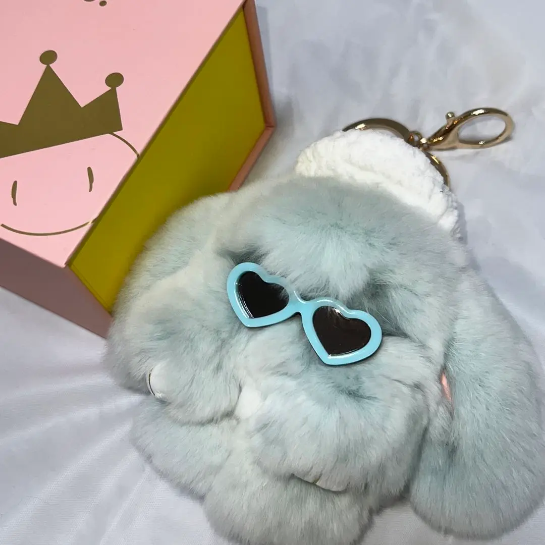 Floats! もふもふさん　Sサイズ　紫　パープル もふもふさんキーチェーン