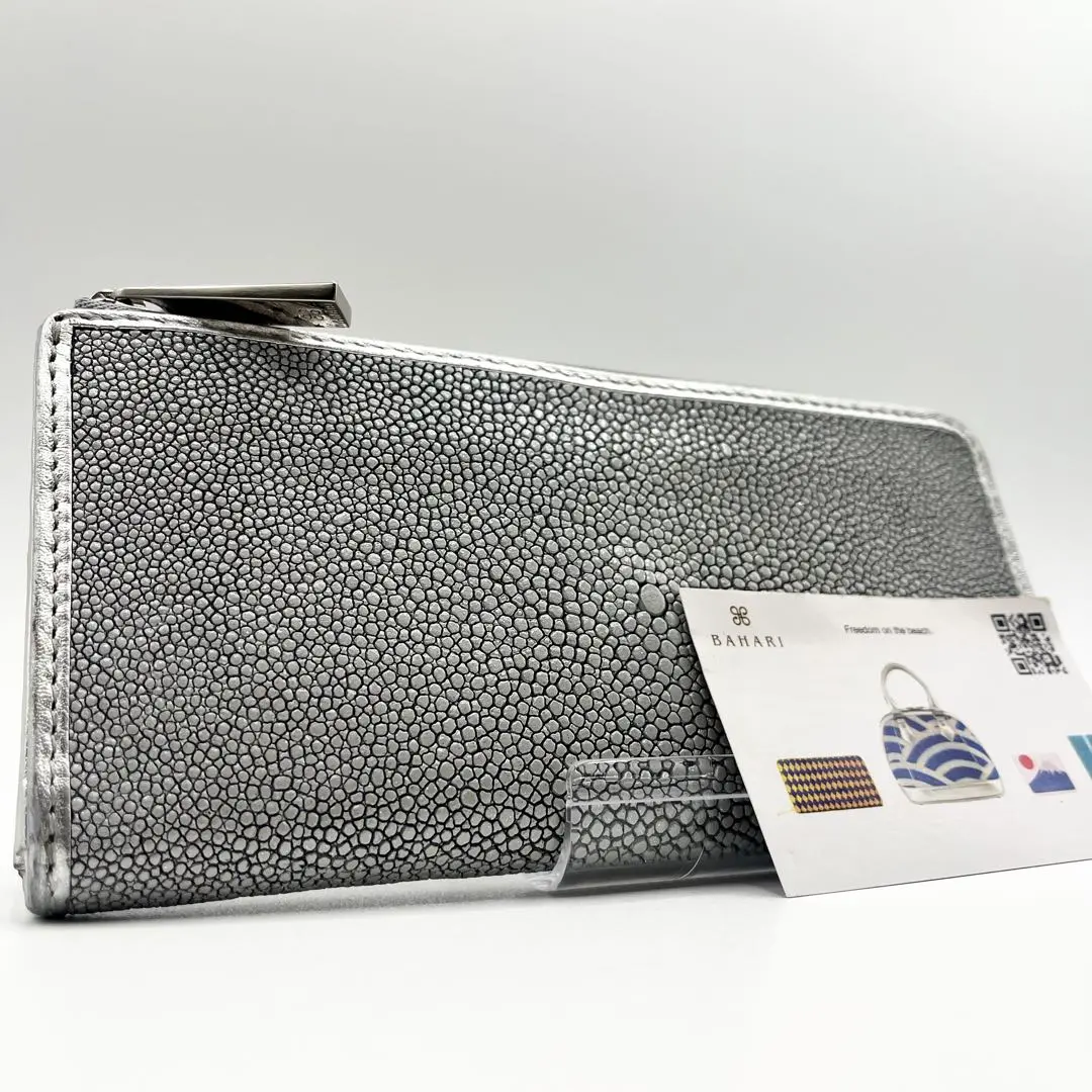 超美品 バハリ BAHARI 長財布 お札入れ エイ革 30-25052307 超美品 バハリ BAHARI 長財布 お札入れ エイ革 30-25052307 長財布