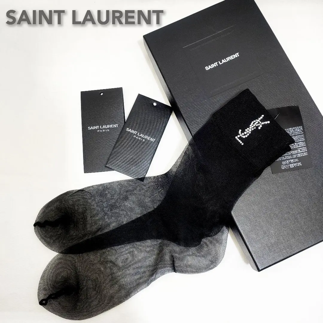 SAINT LAURENT PARIS　サンローラン　靴下　ソックスaq9936 2025年最新】Yves Saint Laurent レディース ソックスの人気