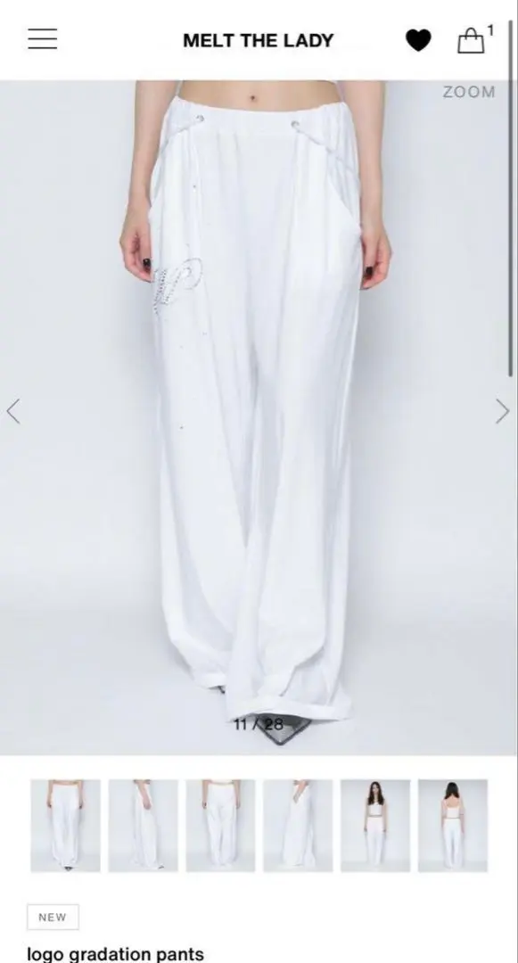 2025年最新】MeLt the lady logo gradation pantsの人気アイテム