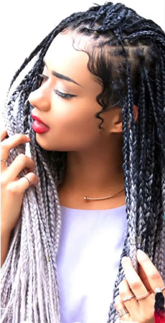 Thumbnail of 60cm extensions, black x gray, black x white, gradation