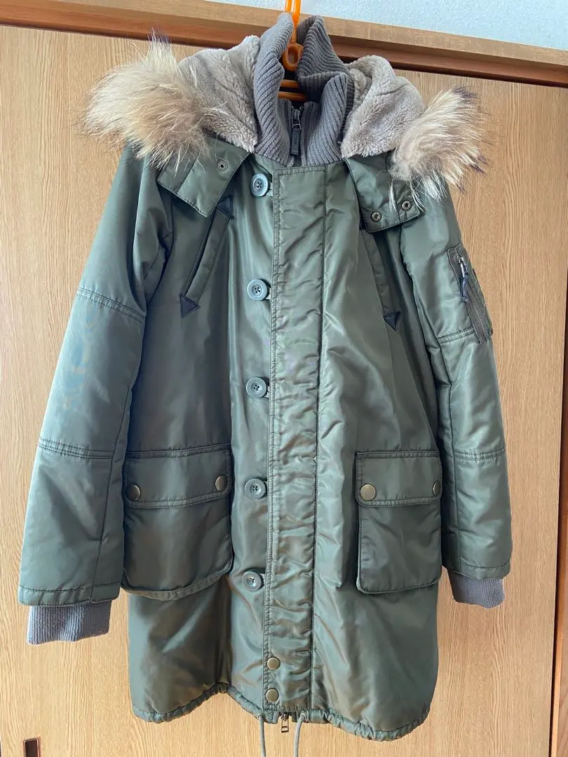 Thumbnail of & by P&D Olive Green Mod Coat L