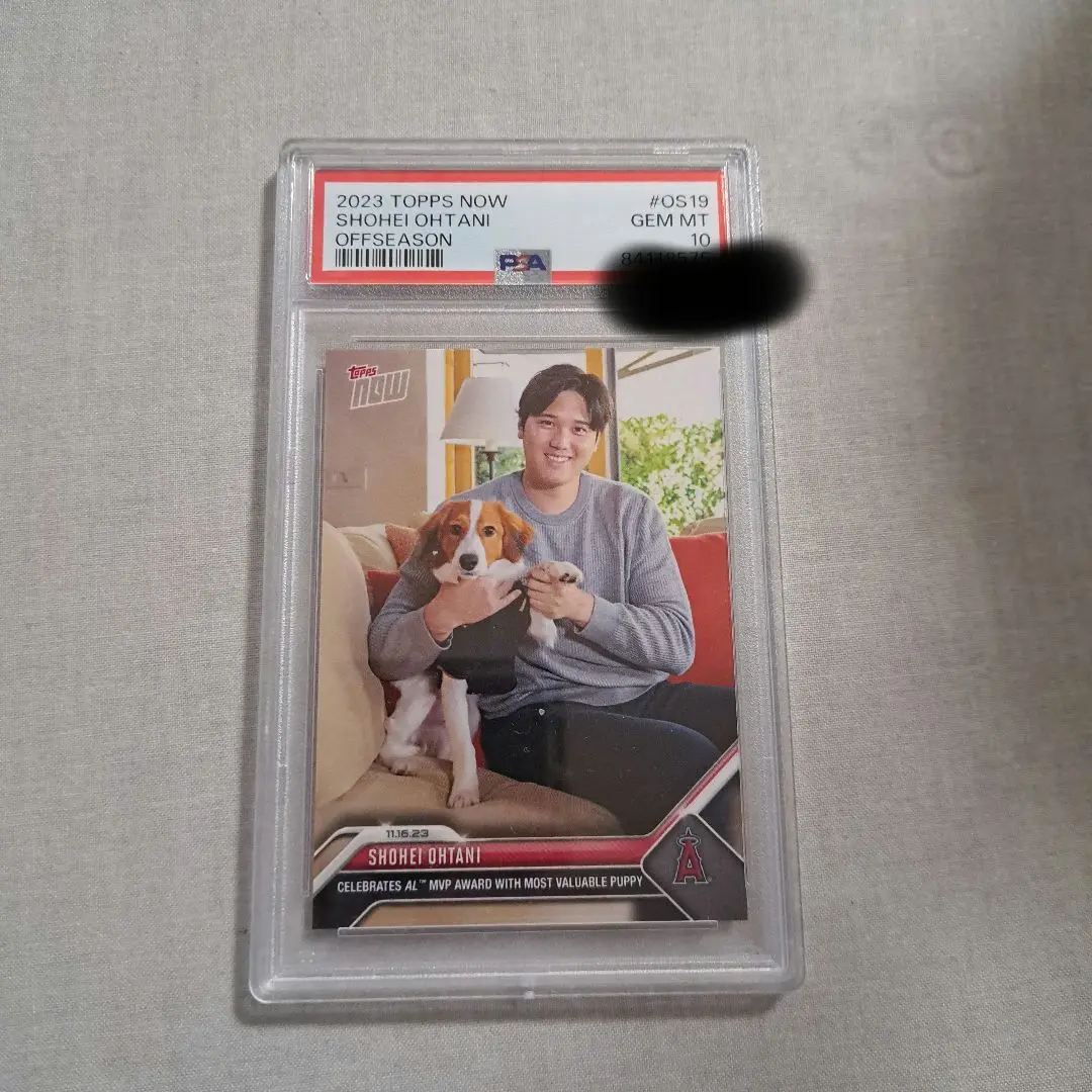 【希少】psa10 大谷翔平　デコピン　MVP受賞記念限定販売カード 希少】psa10 大谷翔平 デコピン MVP受賞記念限定販売カードの