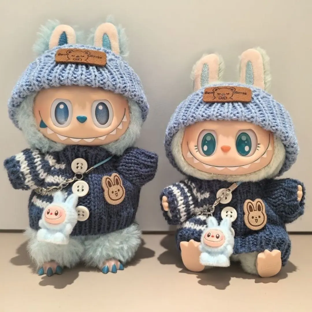 Thumbnail of Labubu Clothes, LABUBU Plushie Outfit, Cute Plush Clothes, 3-Piece Outfit Set, Blue