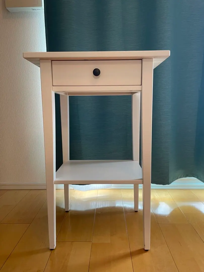 IKEA HEMNES イケアヘムネス チェスト ナイト サイド テーブル HEMNES ヘムネス ベッドサイドテーブル, ホワイトステイン, 46x35 cm